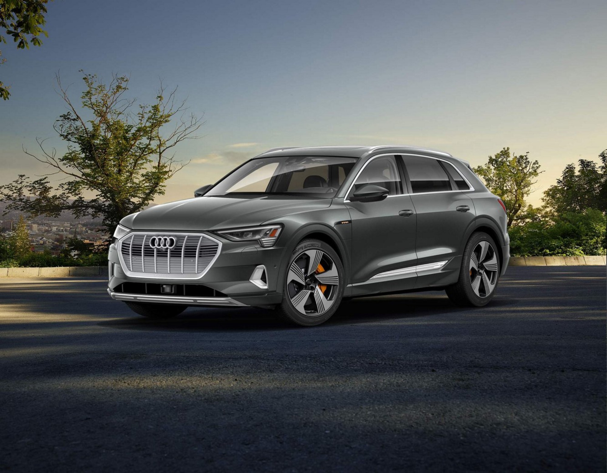 electric goes audi all electric audi e tron suv unveiled and available for us customers to place reservations