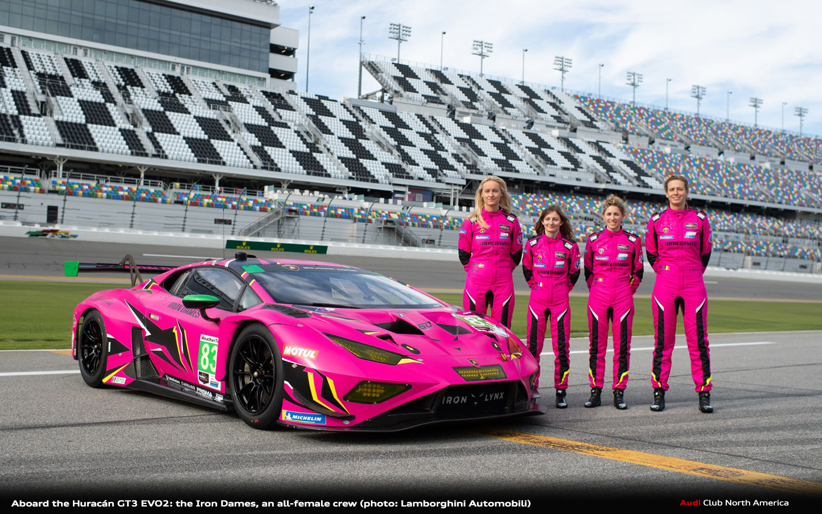Iron Dames Lamborghini Huracan N°85 LMGT3 24 Heures Du Mans 2024sarah Bovy Rahelfr