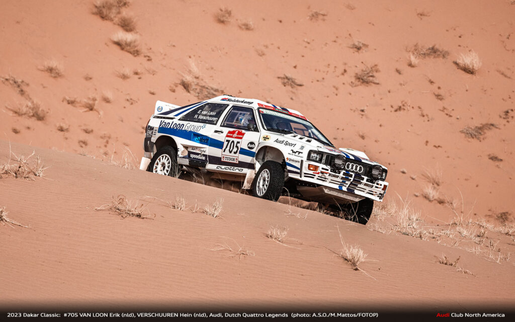 2023 Dakar Classic Dutch quattro Legends Stage 7 530