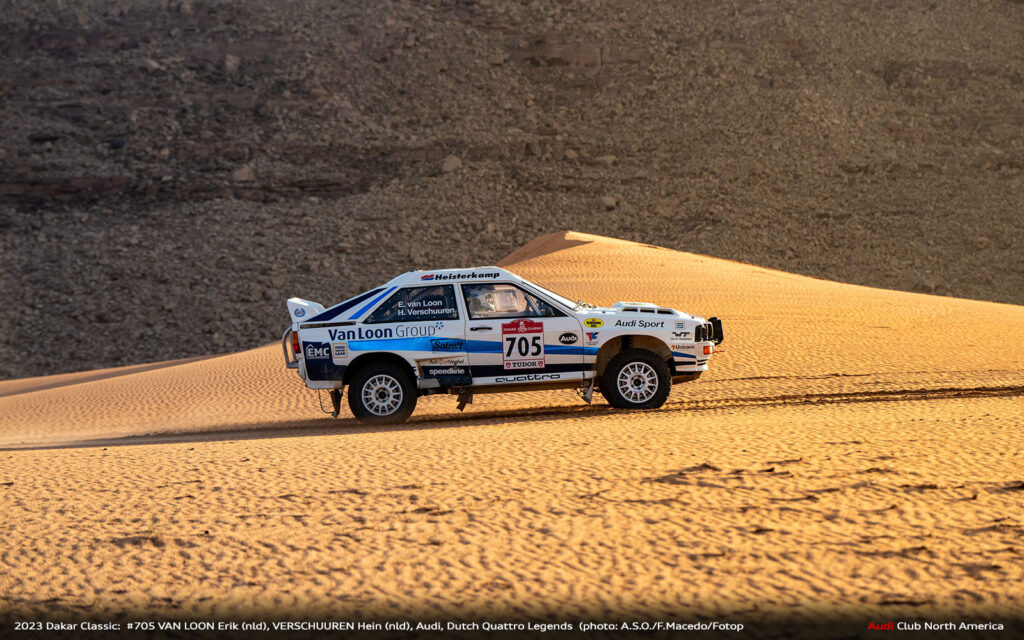 2023 Dakar Classic Dutch quattro Legends Stage 8 525