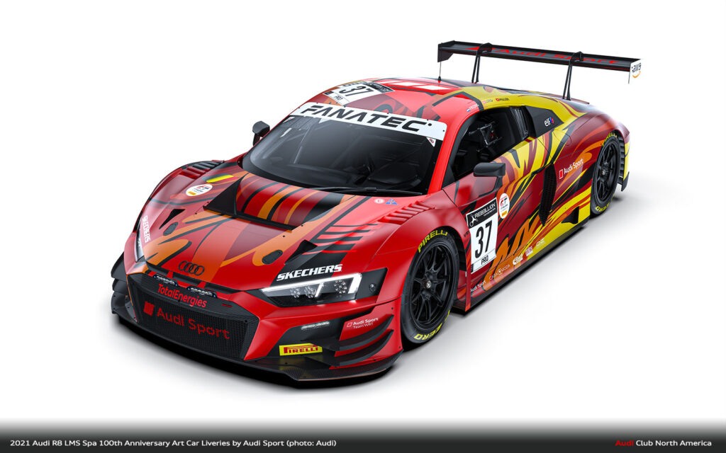 Audi Sport R8 LMS Spa 100th Anniversary Art Car livery 592