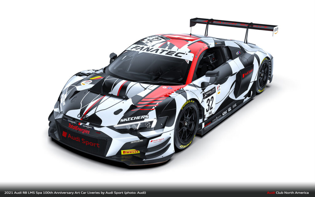 Audi Sport R8 LMS Spa 100th Anniversary Art Car livery 593