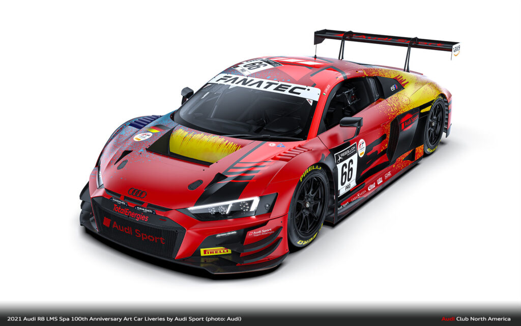 Audi Sport R8 LMS Spa 100th Anniversary Art Car livery 594