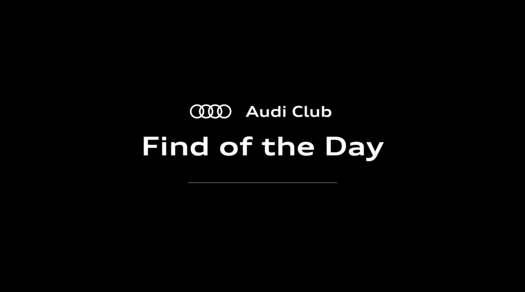 Audi Club | Auction Find of the Day