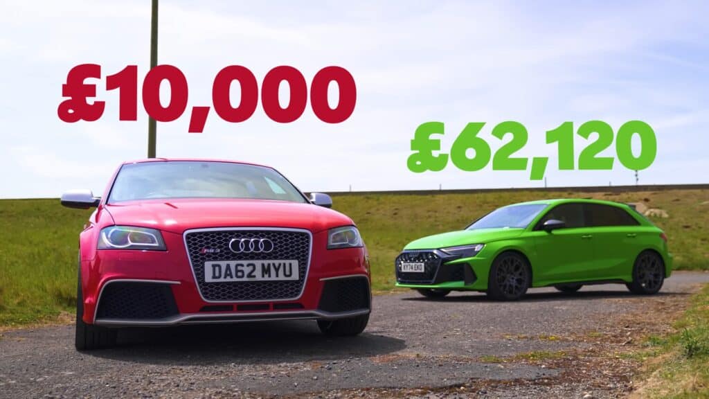audi rs3 then and now 14 years of evolution over the 1 4 mile 254262 1