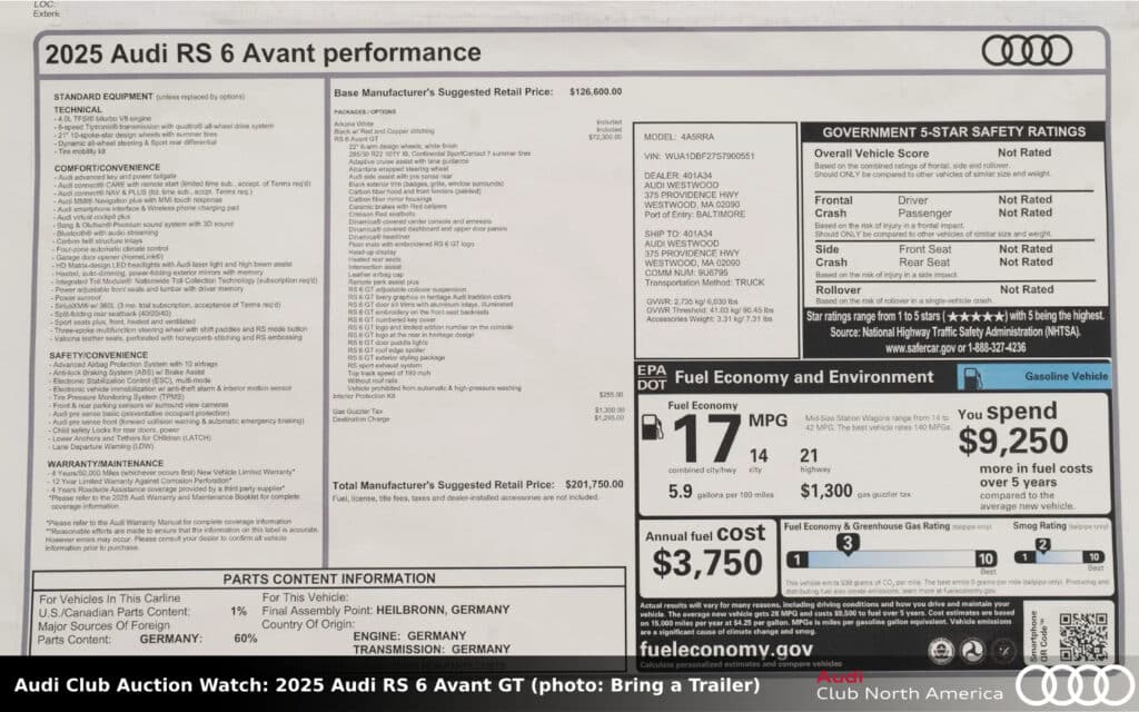 bt 2025 RS6GT305 1wnl