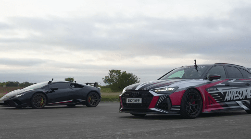 RS 6 Avant drag race