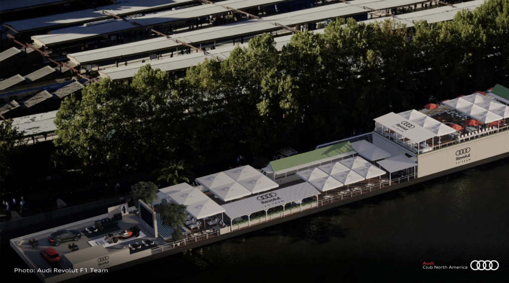 Audi Revolut F1 Team is taking over AFLOAT