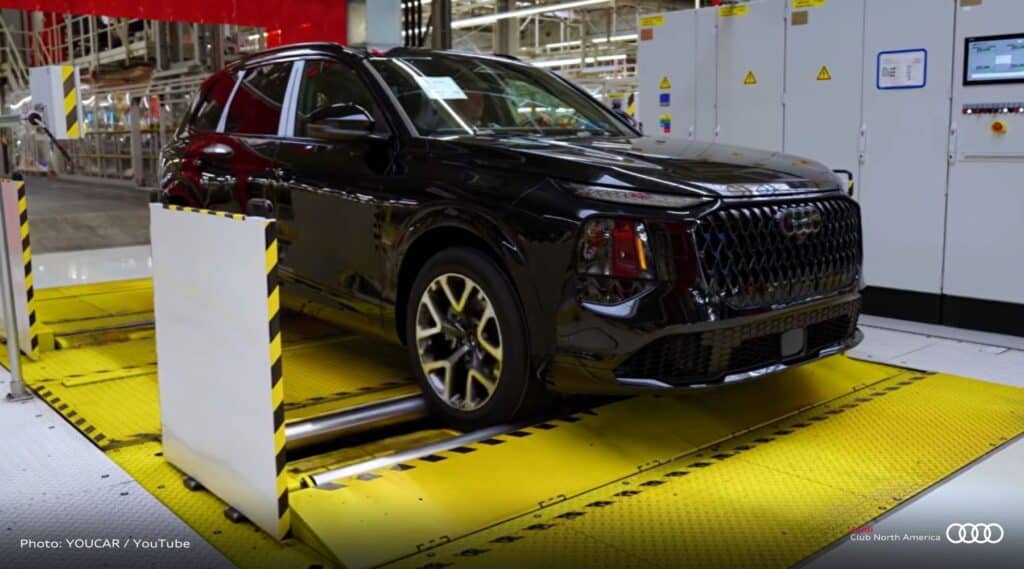 New Q7 on rolling road