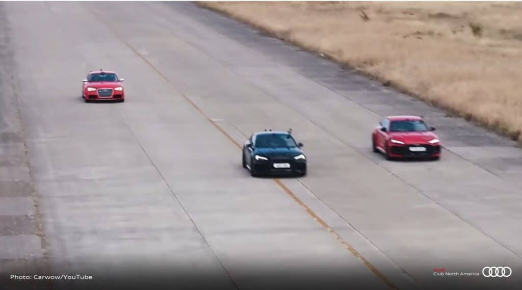 RS 5 Generations Drag Race