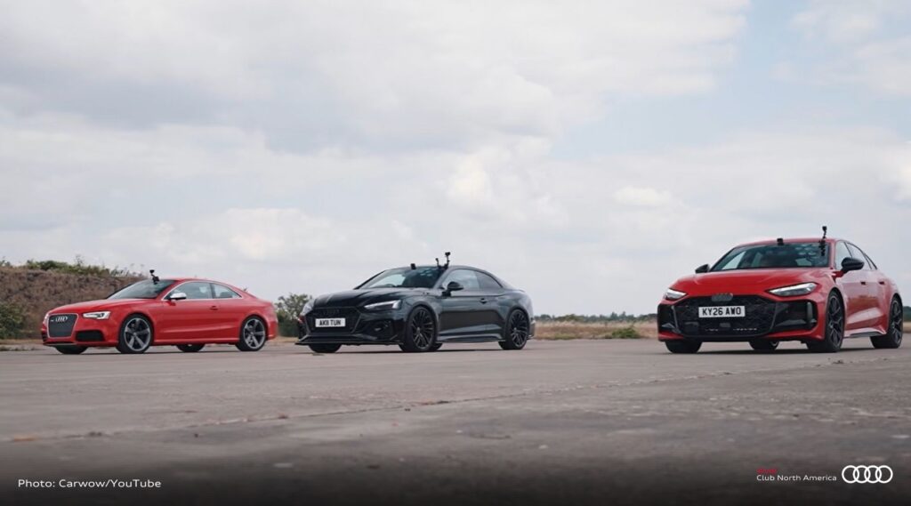 Three RS 5 generations