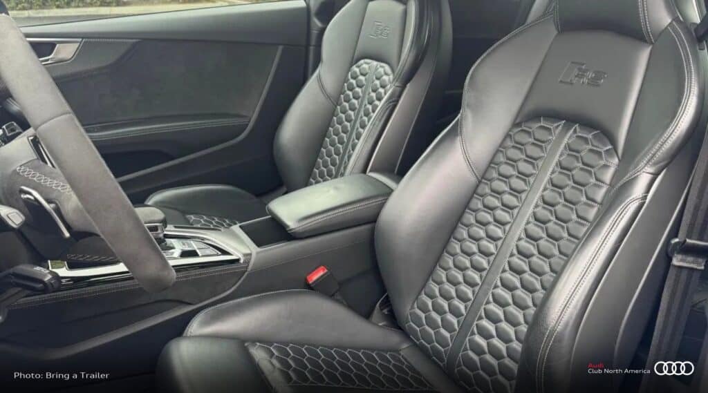 2021 Audi RS5 Coupe Ascari Launch Edition front seats