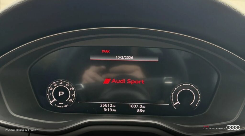 2021 Audi RS5 Coupe Ascari Launch Edition gauges
