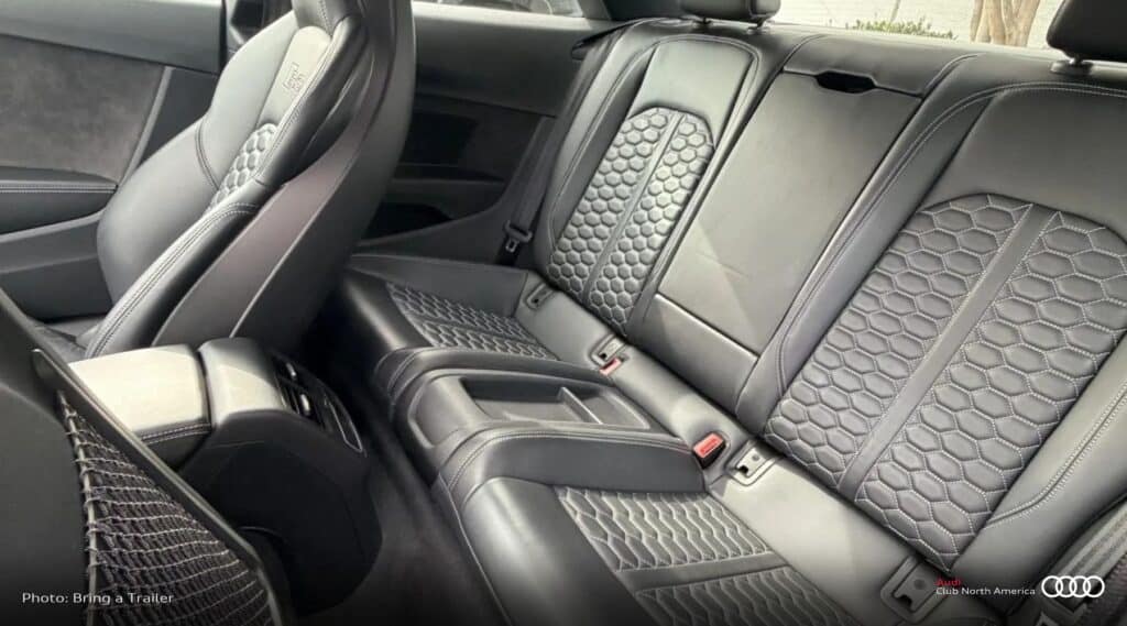 2021 Audi RS5 Coupe Ascari Launch Edition rear seats