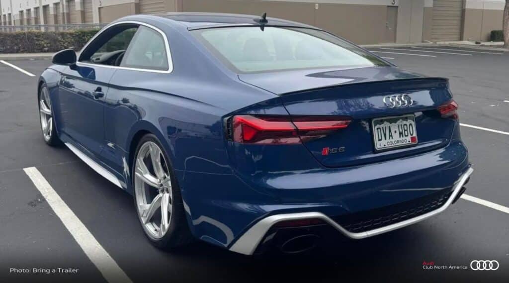 2021 Audi RS5 Coupe Ascari Launch Edition rear three quarters