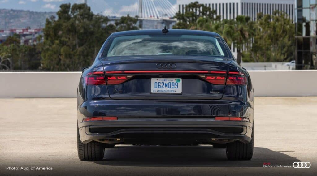 Audi A8 L rear view