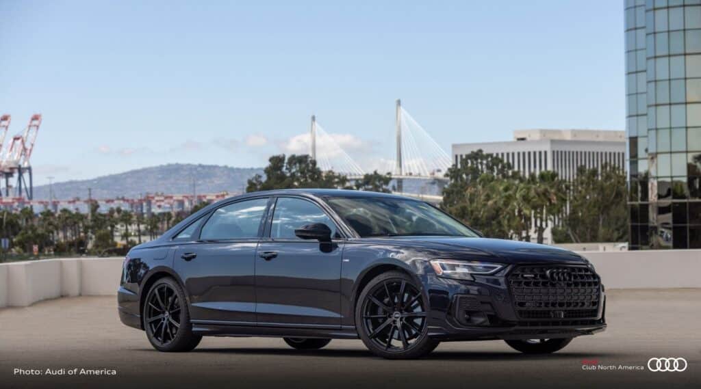 Audi A8 L side view