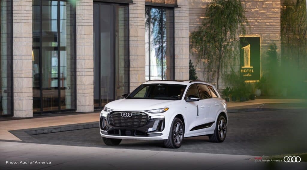 Audi outside 1 Hotel in Austin