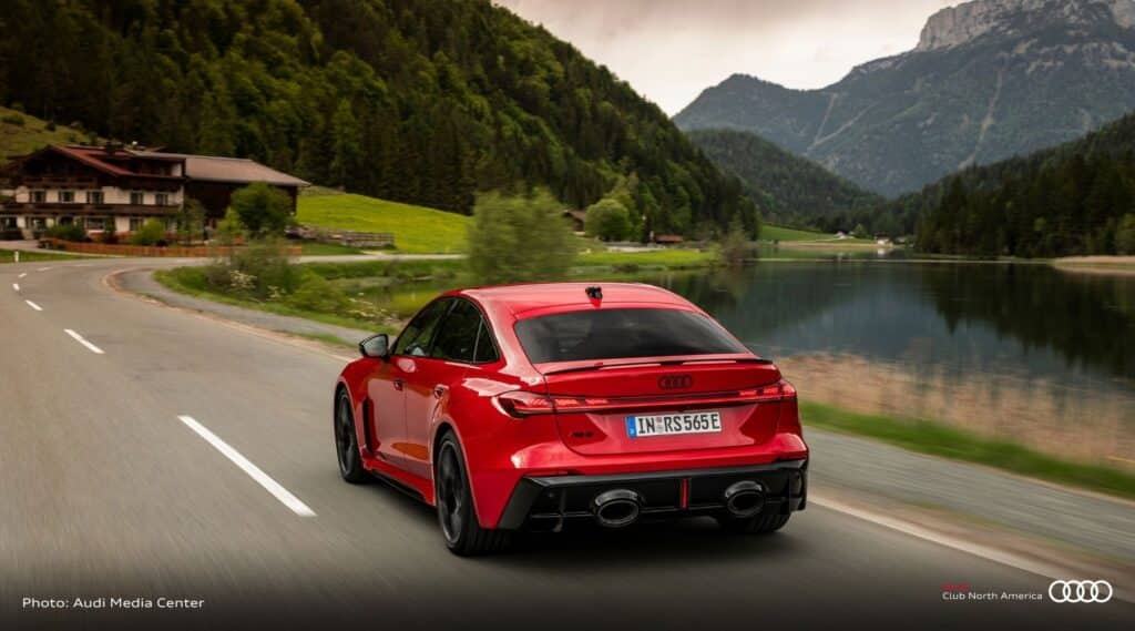 RS 5 Sedan on road