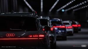 Row of Audi Q9s