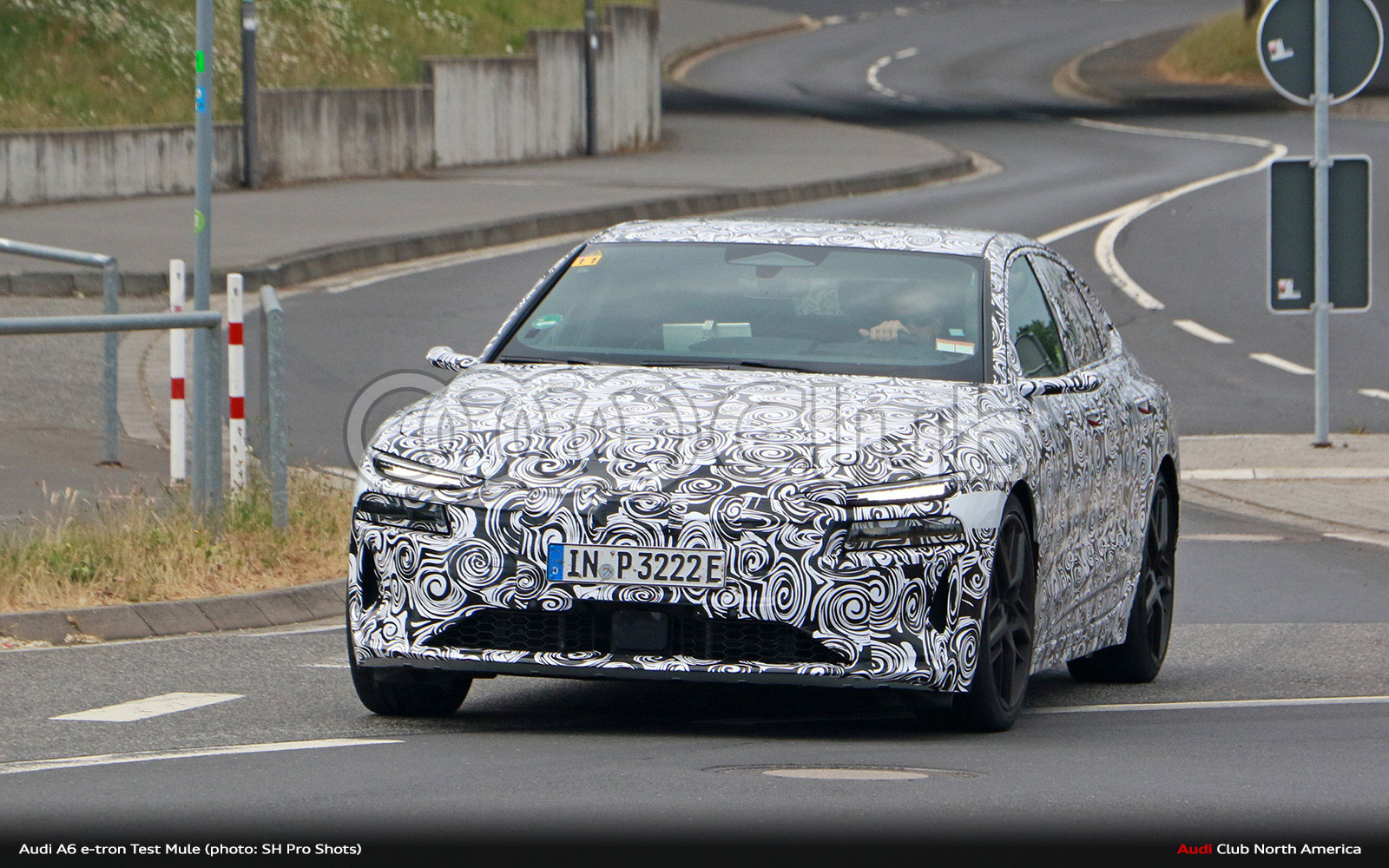 High-Performance Audi A6 E-Tron Spied Testing At The Nürburgring